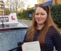  Hollie with Driving test pass certificate